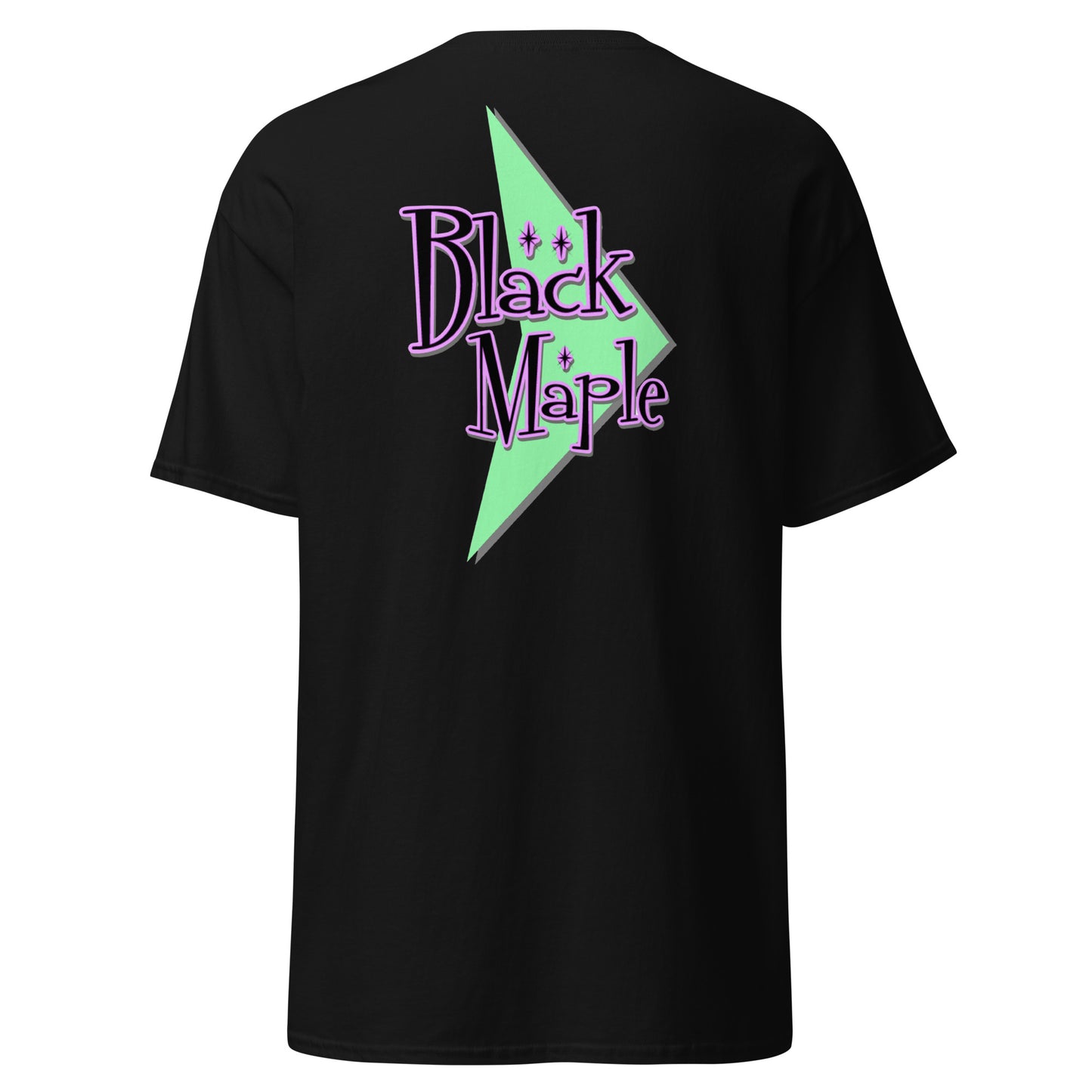 Black Maple - 50s USA Back Print Black - T-Shirt