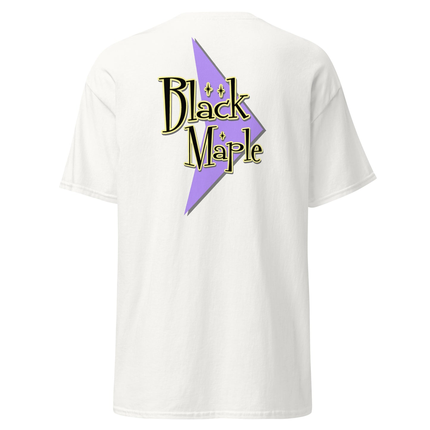 Black Maple - 50s USA Back Print White - T-Shirt