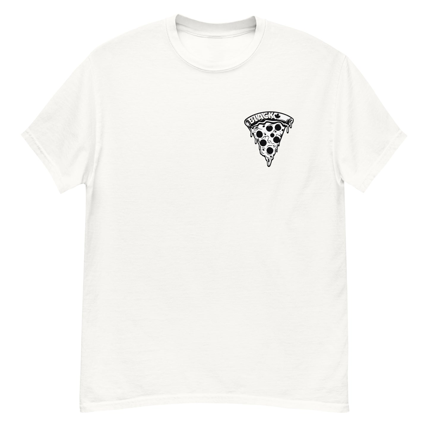 Black Maple - Pastel Pizza Chest Print - T-Shirt