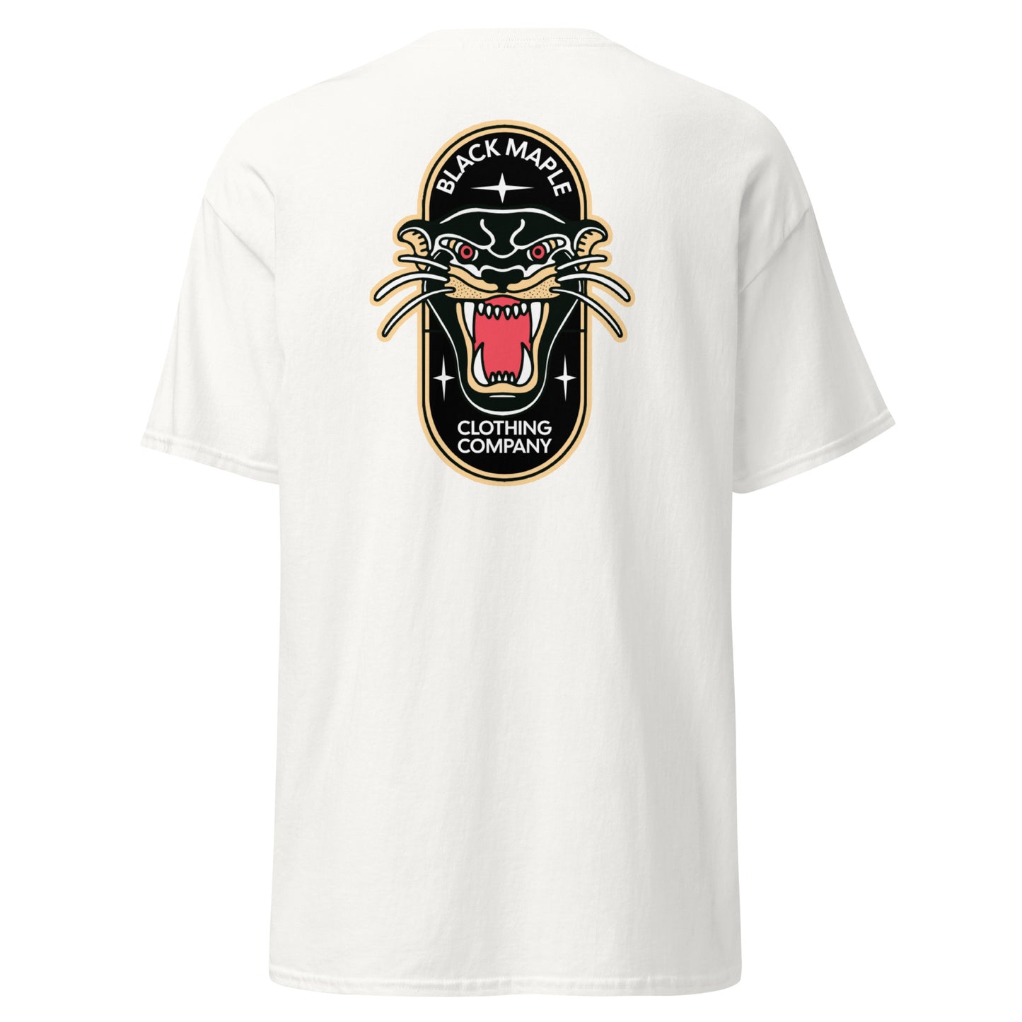 Black Maple - Angry Cat Back Print - T-Shirt