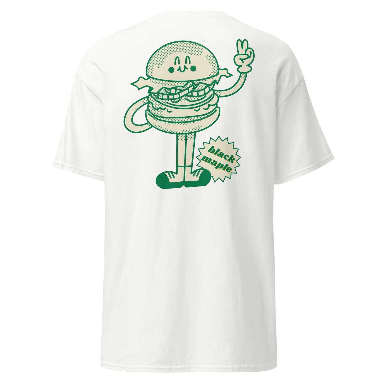 Black Maple - Peace Burger Back Print - T-Shirt