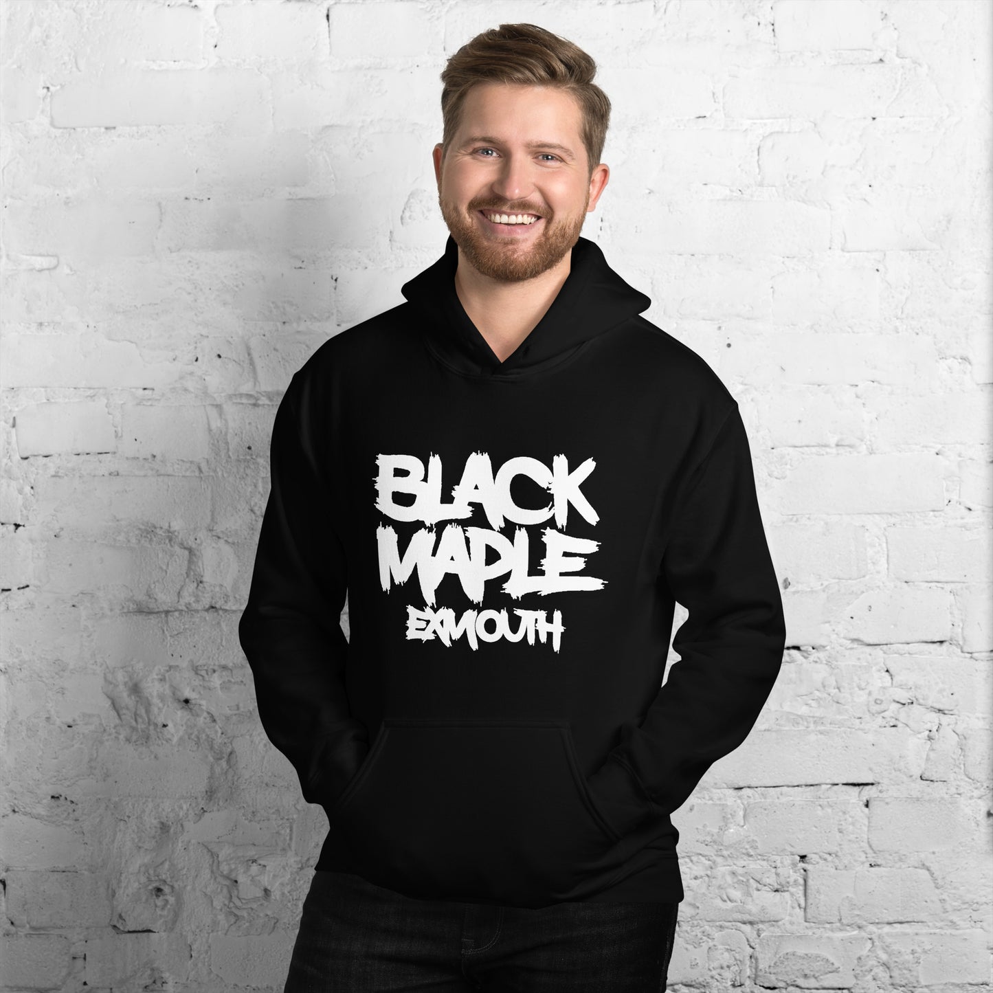 Black Maple - White Parade Chest Print - Hoodie