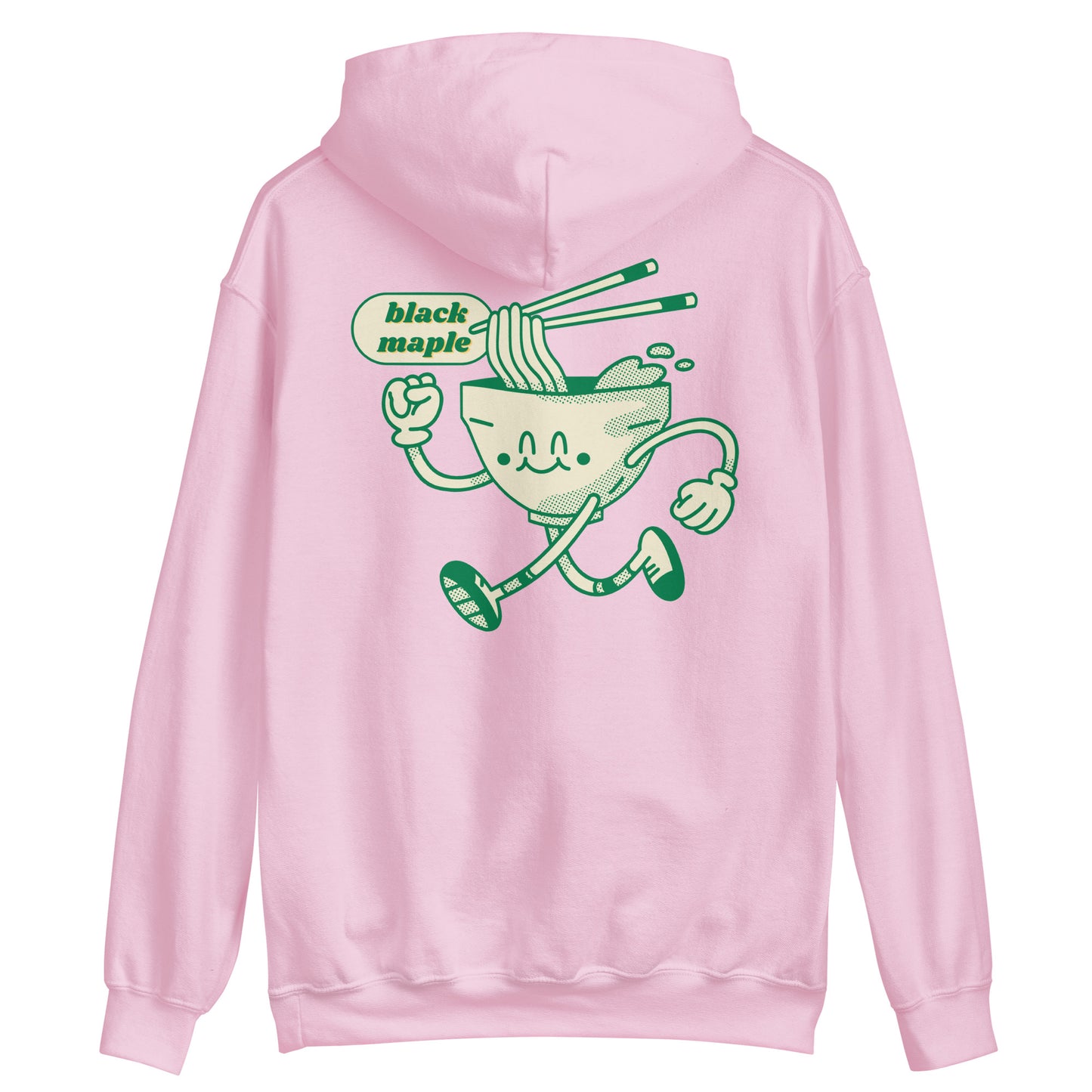 Black Maple - Running Ramen Back Print - Hoodie