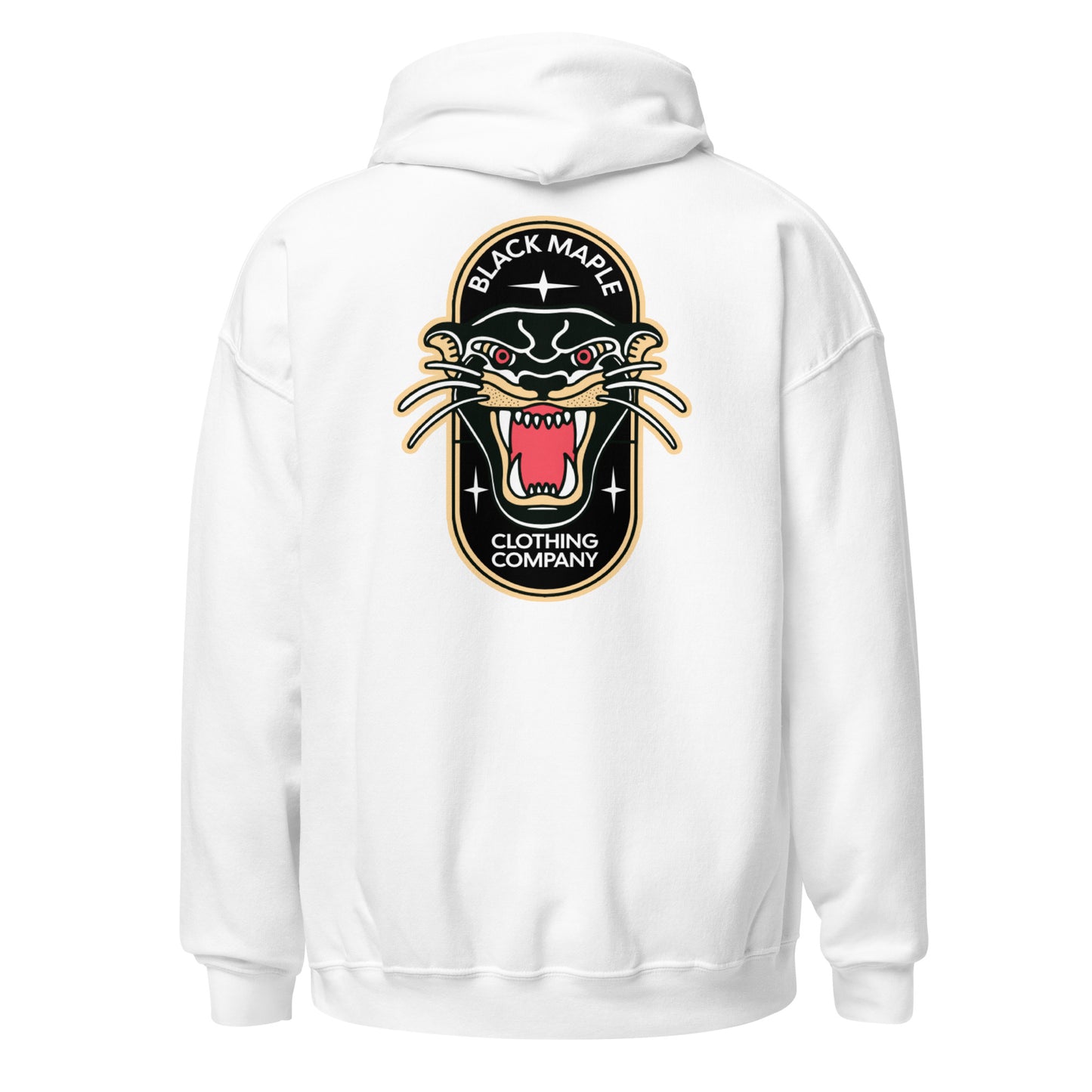 Black Maple - Angry Cat Back Print - Hoodie