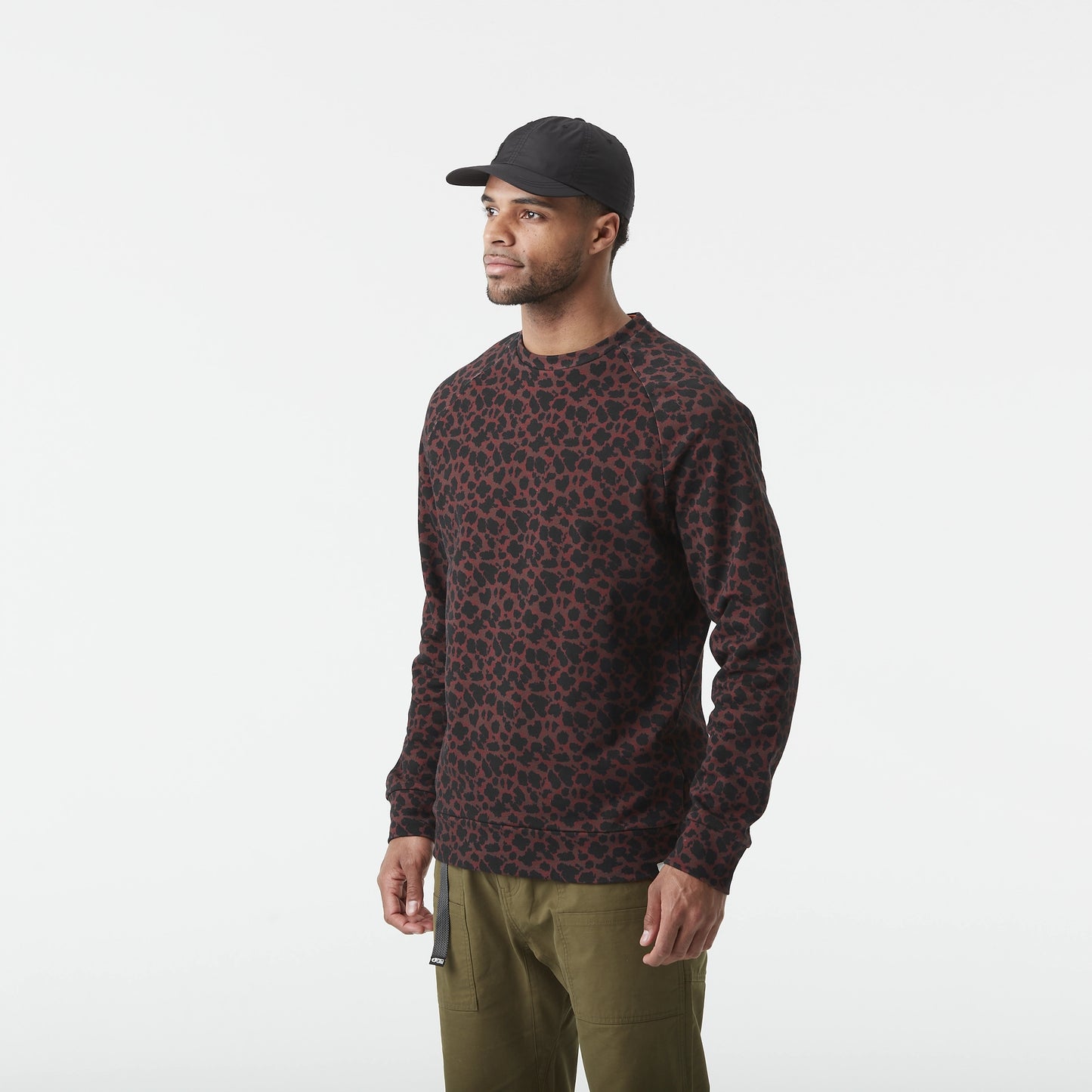 Picture Organic Wakara Mens Crew in Panthera Print