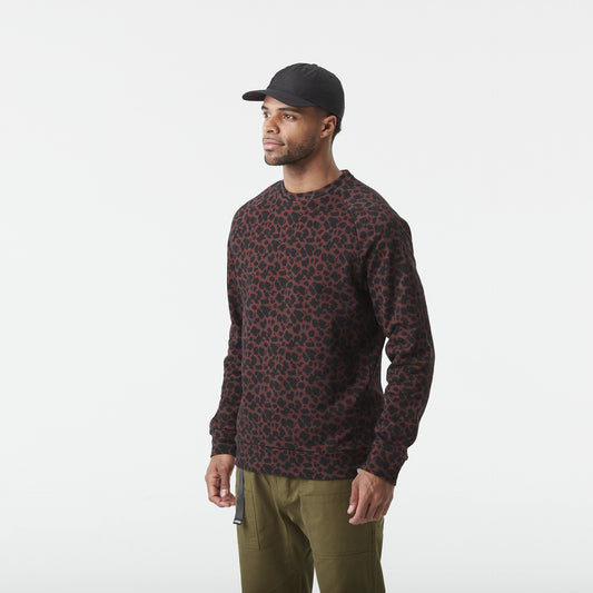 Picture Organic Wakara Mens Crew in Panthera Print