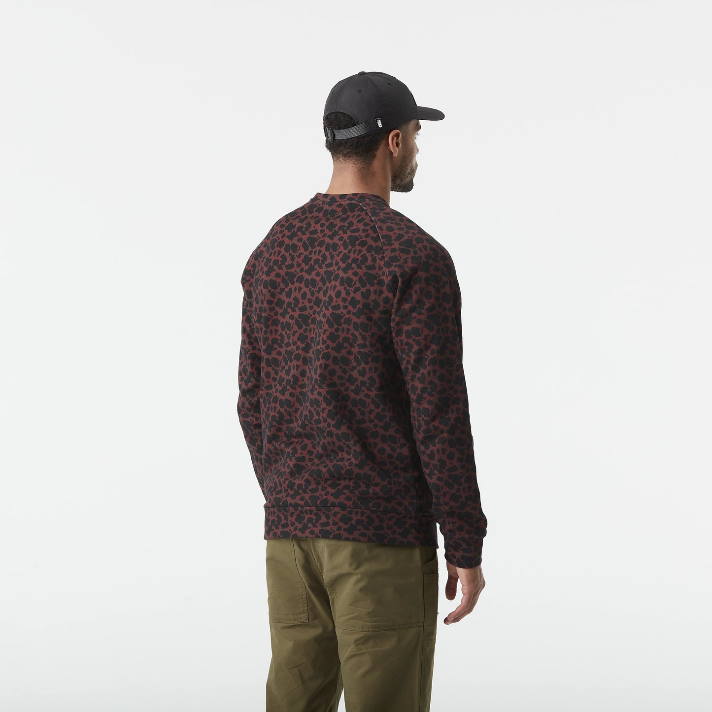 Picture Organic Wakara Mens Crew in Panthera Print