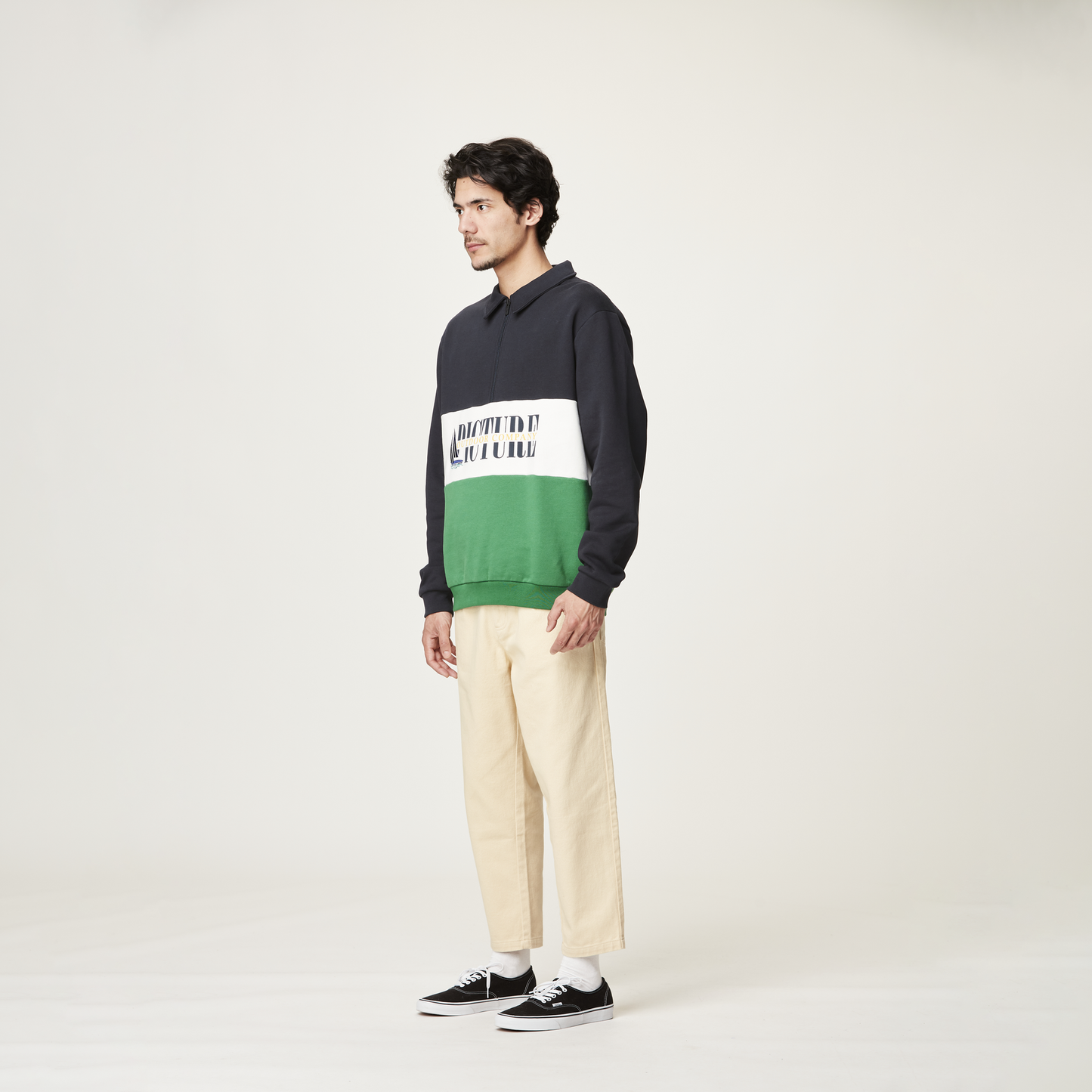 Picture Organic Mens Carawa 1/4 Zip Sweater