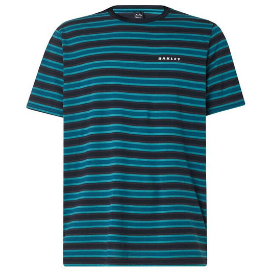 Oakley - Tight Stripe T-Shirt in Green Pool