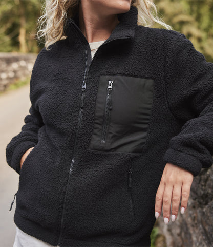 Ravine Unisex Full Zip Borg Fleece Jacket