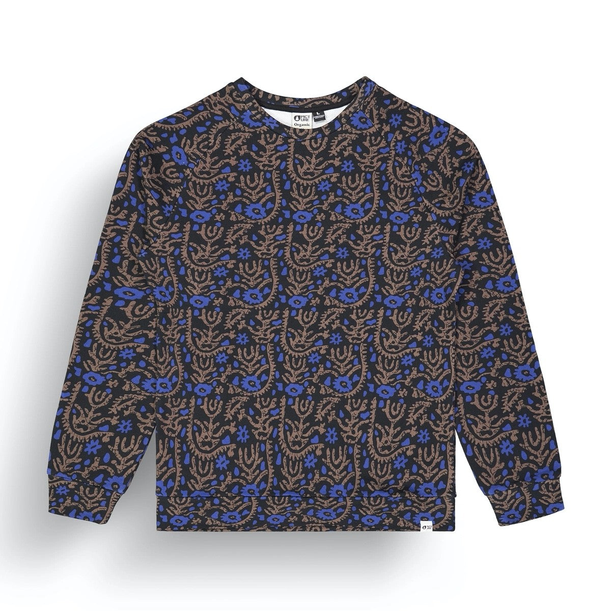 Picture Organic Wakara Mens Crew in Ancolie Print