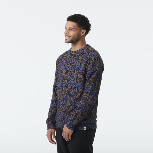 Picture Organic Wakara Mens Crew in Ancolie Print